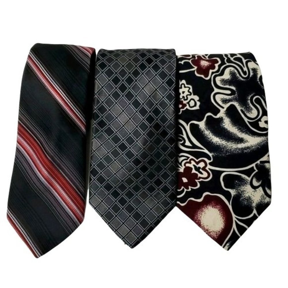 TIE BUNDLE 3PC BLACK & RED